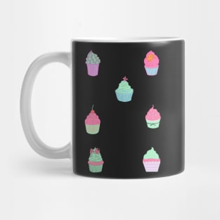 Kawaii japanese pastel cupcake pattern Mug